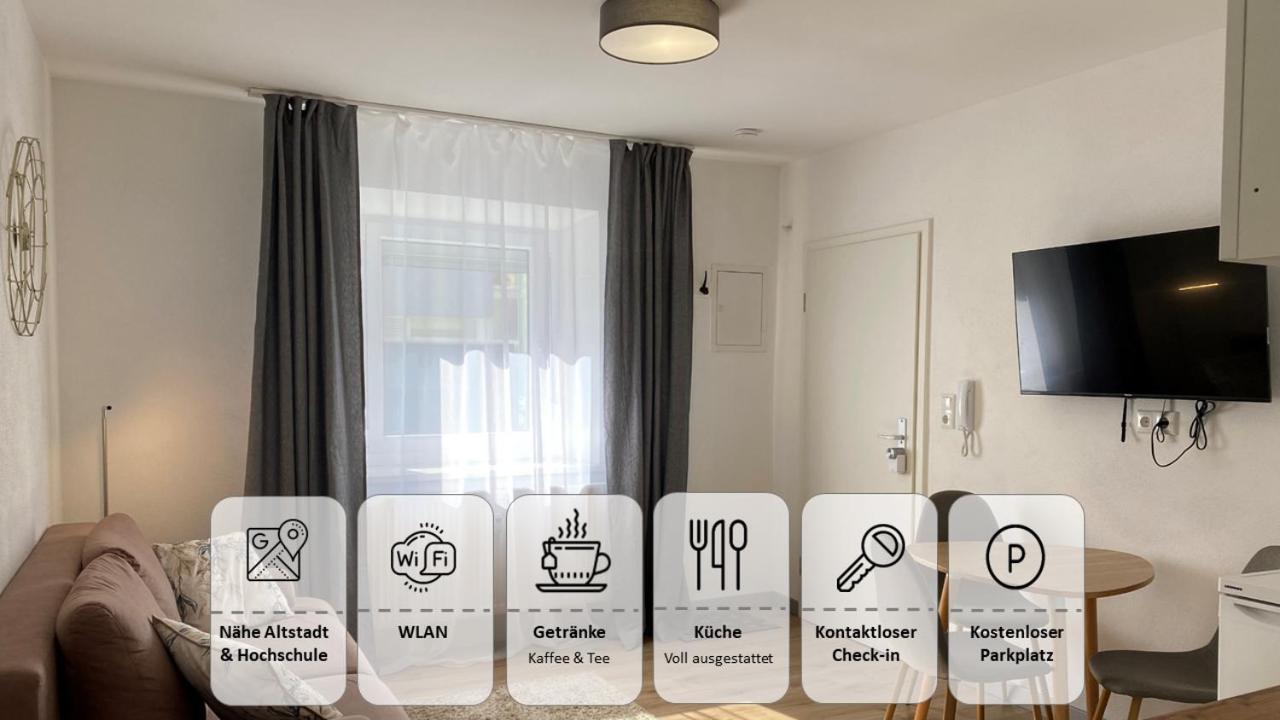 Modernes Apartment - Zentrale Lage - Kostenloses Parken Amberg Eksteriør bilde
